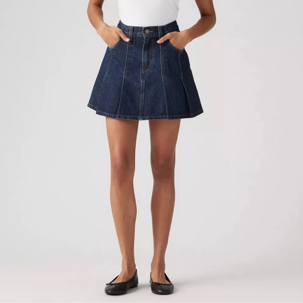 Levi’s denim mini A-Line Skirt